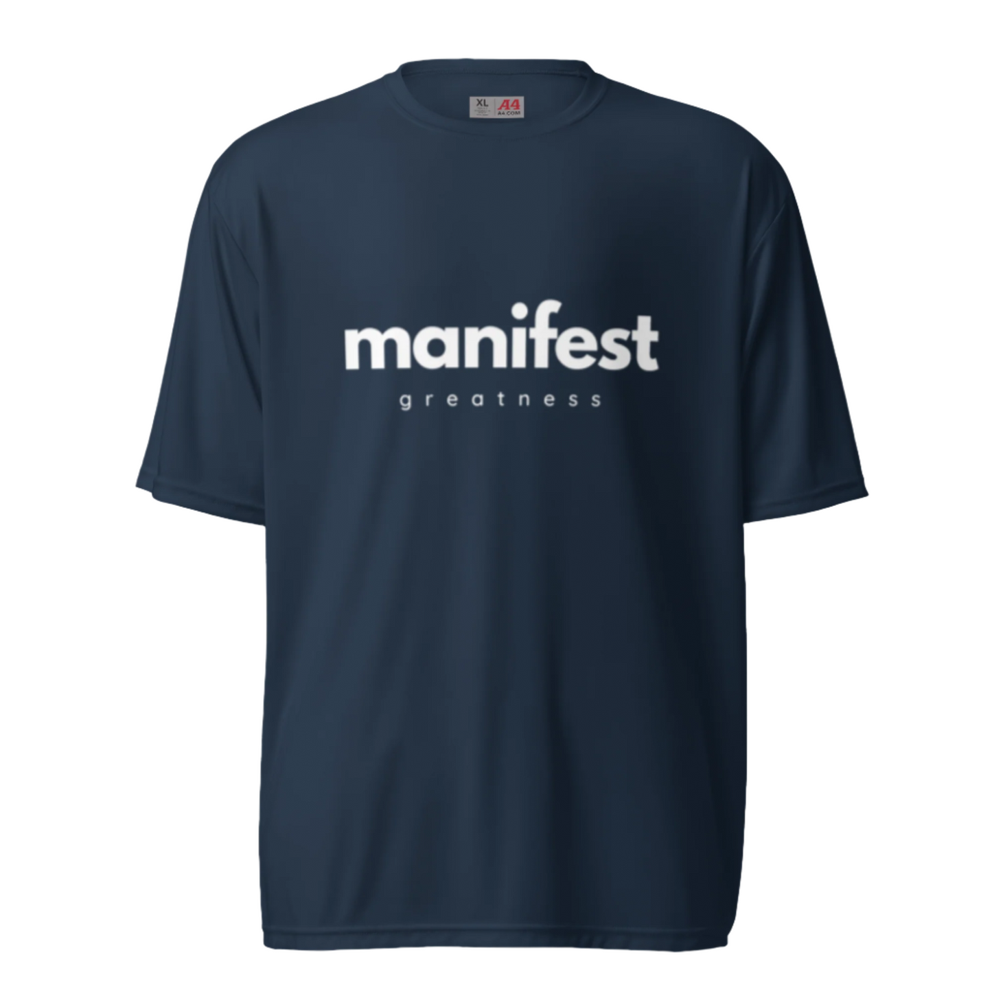 Manifest Greatness unisex performance tee